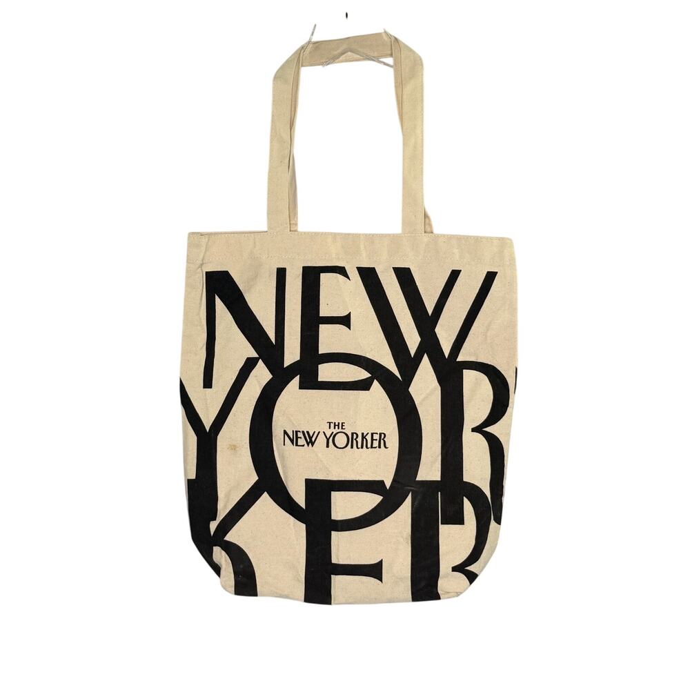 The New Yorker Classic Canvas Tote Bag 100% Cotton Signature Logo